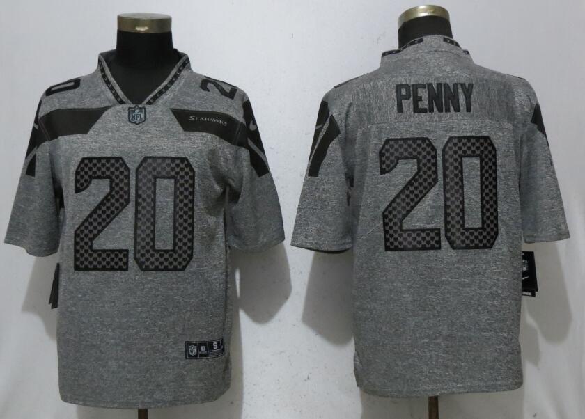 Men Seattle Seahawks #20 Penny Gray Vapor Untouchable Stitched Gridiron Limited Nike NFL Jerseys->philadelphia eagles->NFL Jersey